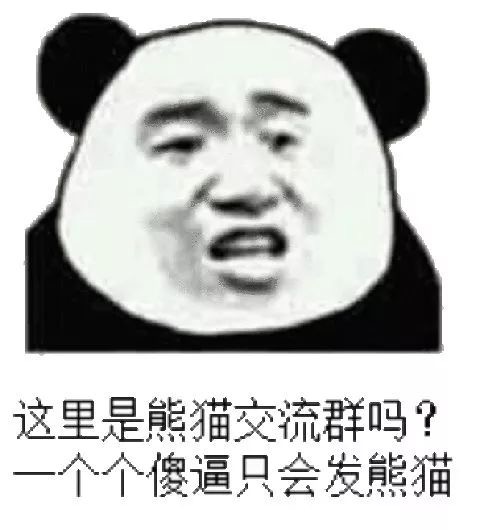 这里是熊猫交流群吗 个个傻逼只会发熊猫