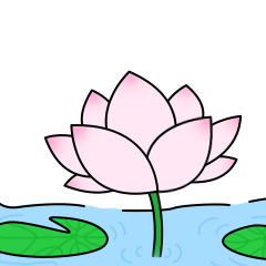 我自闭了创意荷花动态表情包图片