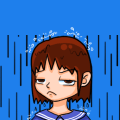 雨像依萍要钱那天一样大GIF表情包图片