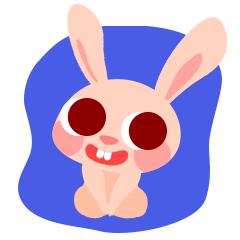 中秋节玉兔乖巧可爱动图表情包图片