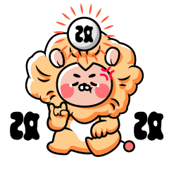 狮子设计师改改改动态表情包图片