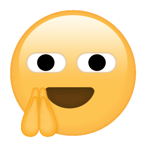 黄脸开心情绪拍手GIF表情包图片