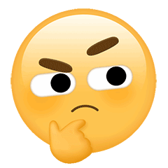 GIF动图表情包微信小黄脸思考图片