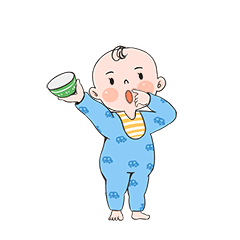 宝宝肚子饿了GIF表情包图片