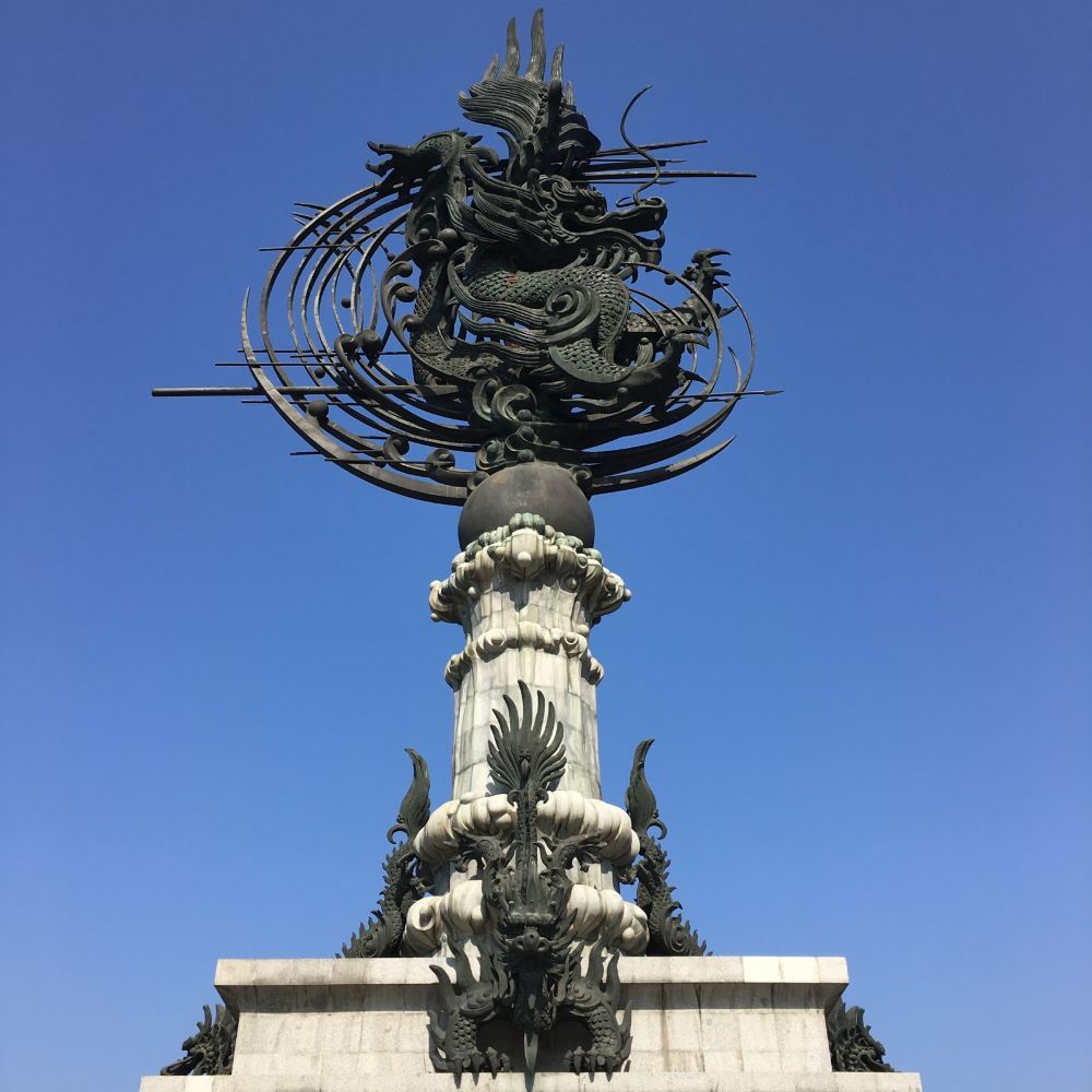 杭州钱塘江超美黄昏夜景高清风景图片