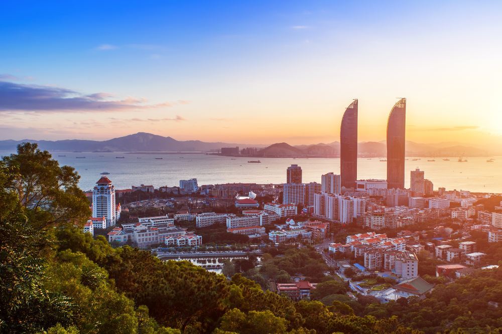 厦门鼓浪屿西域风情图片 鼓浪屿旅游打卡景点浪漫天空真实照片风景