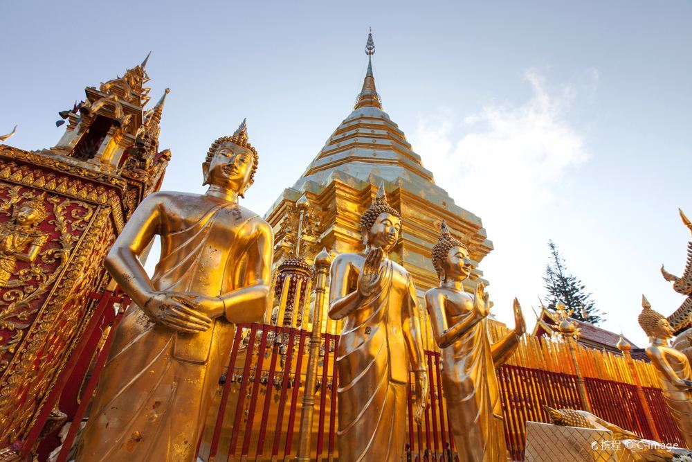 清迈双龙寺旅游风景真实照片