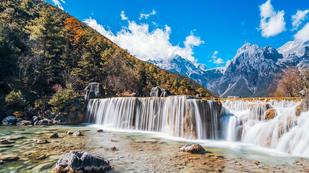 丽江蓝月谷高清唯美自然风景壁纸图片