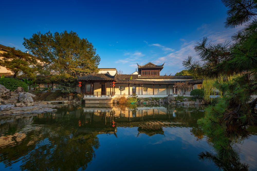 南京旅游景点瞻园高清风景图片 瞻园内唯美古典韵味的真实照片