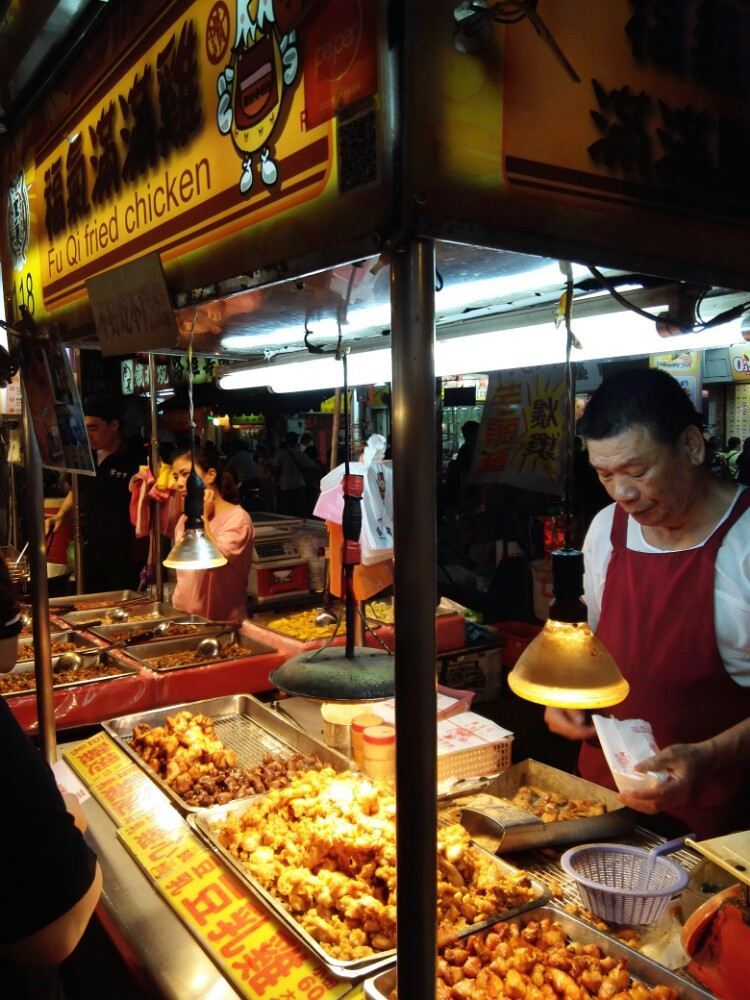 台北宁夏夜市旅游景点高清风景壁纸