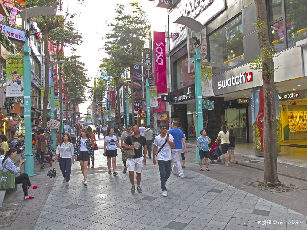 台北西门町购物街风景图片大全