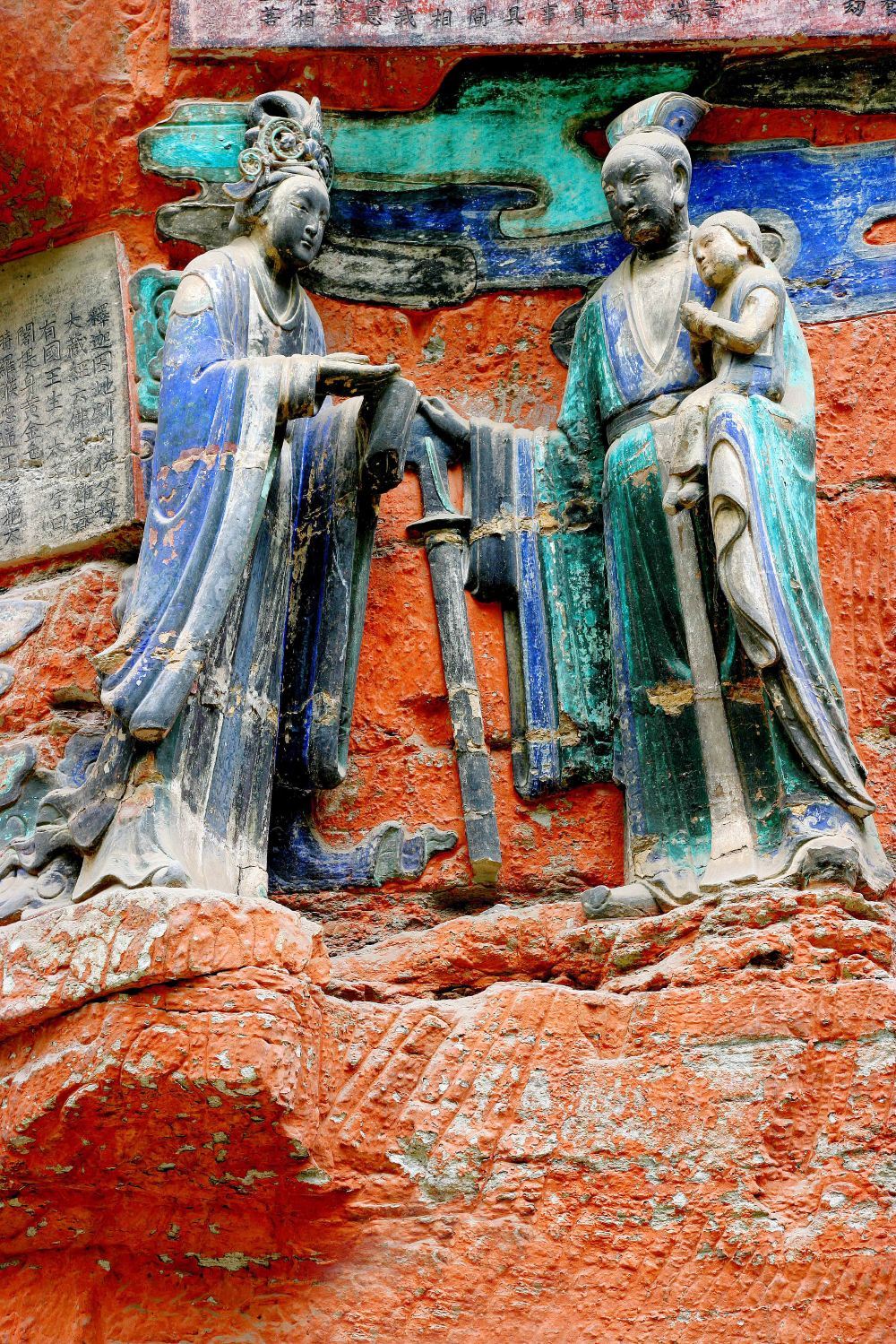 重庆旅游景点大足石刻风景高清图片 重庆大足石刻景区照片