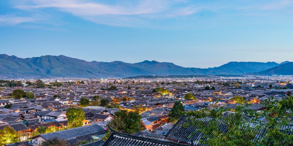 丽江四方街唯美古镇高清风景图片