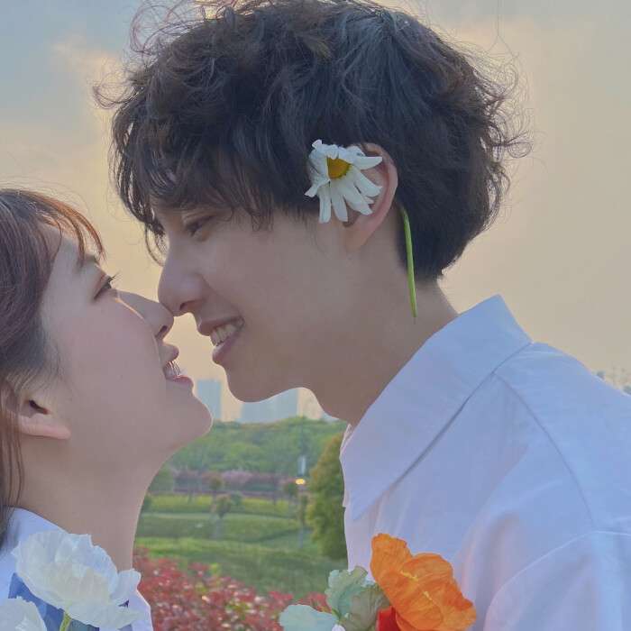 适合情侣春天使用的小清新头像图片