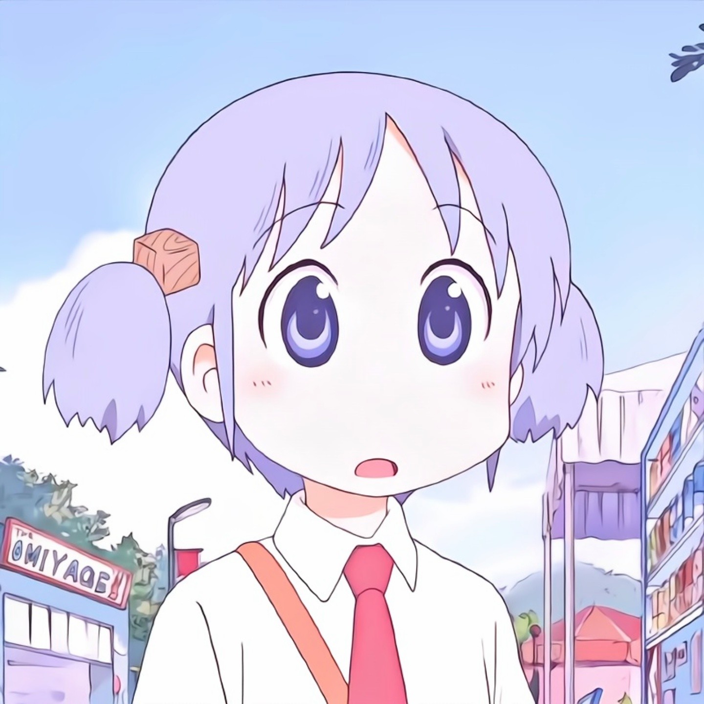 动漫《日常》中呆萌可爱高中女生长野原美绪高清头像图片