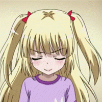 俏皮可爱的动漫女生gif动态头像图片