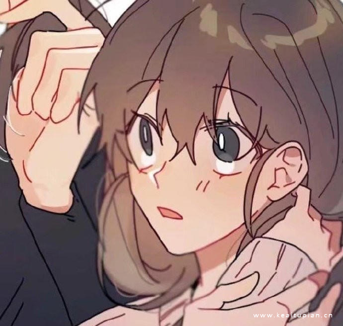 简约高级动漫二次元手绘情侣微信经典头像图片