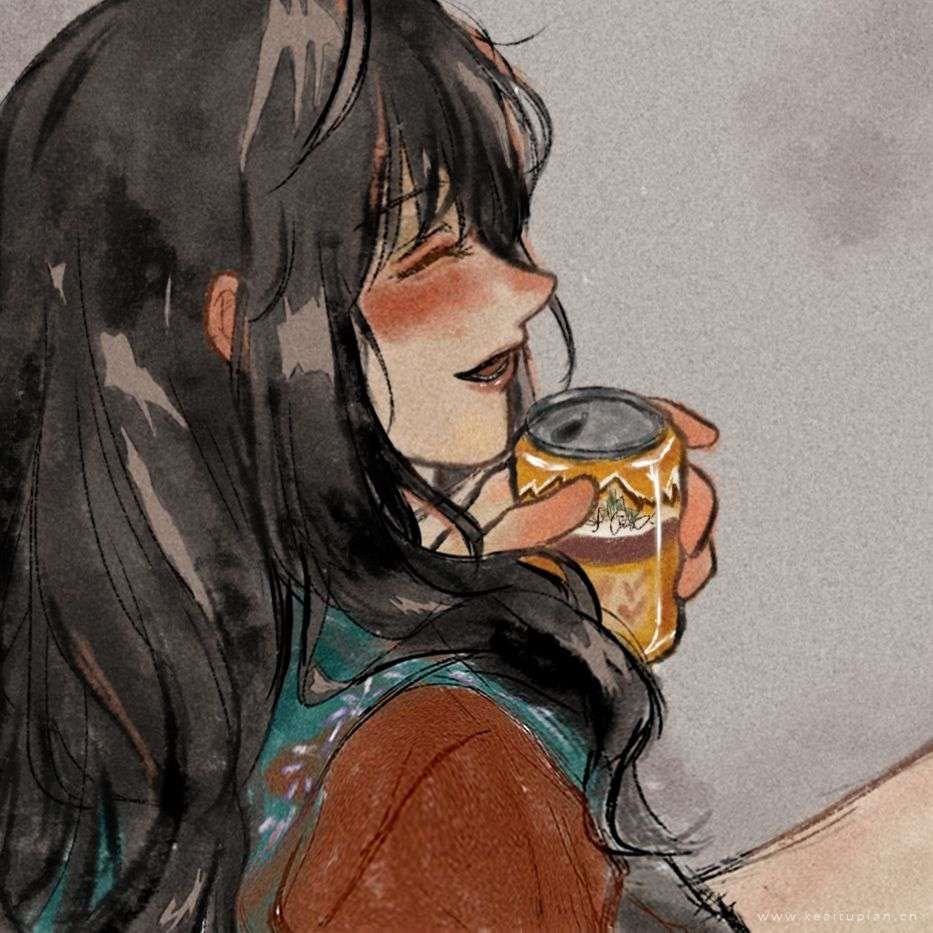 古风手绘养眼情侣头像图片