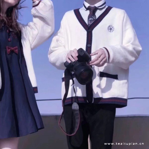 一人一半小清新情侣真人头像大全