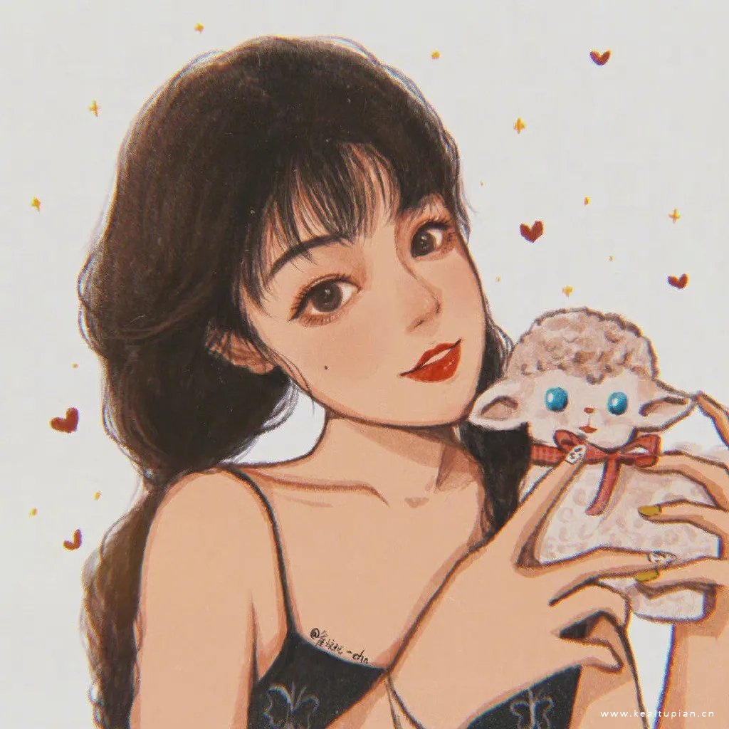 唯美卡通手绘女生头像图片大全