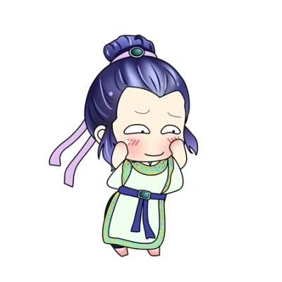 Q版梦幻西游双手摸脸害羞卡通可爱头像图片