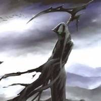 恐怖的骷髅镰刀死神头像图片