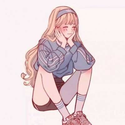 古风美女高冷侧脸手绘头像_可爱二次元女生头像图片