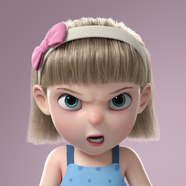 奶凶奶凶3D卡通女孩头像大全