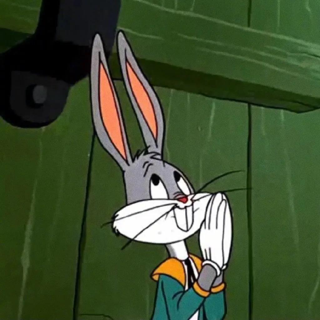 活泼搞怪的兔八哥经典可爱动画角色头像图片