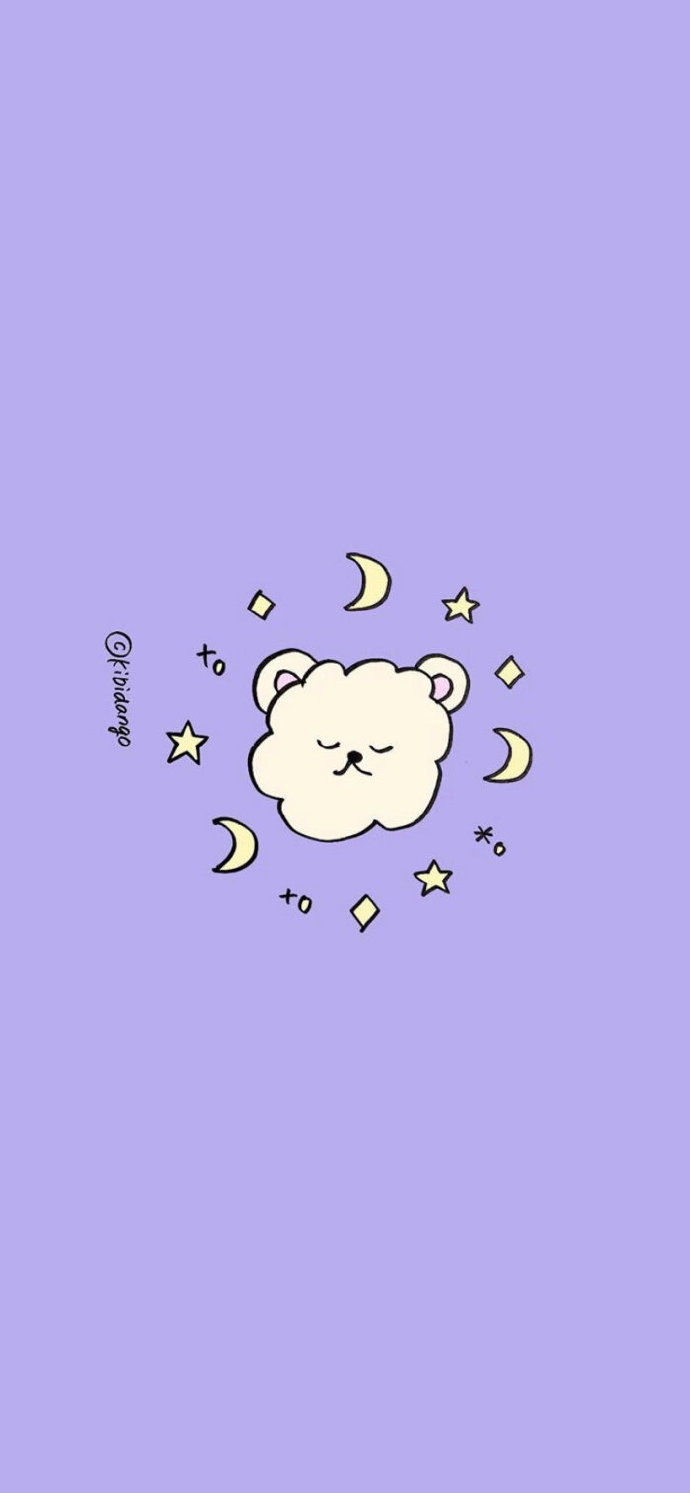 极简可爱女生手机壁纸