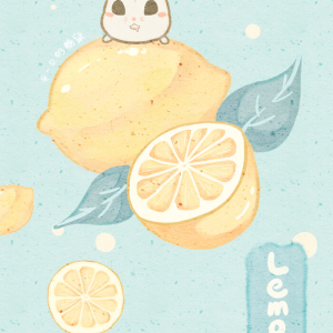 唯美水果女孩朋友圈首图