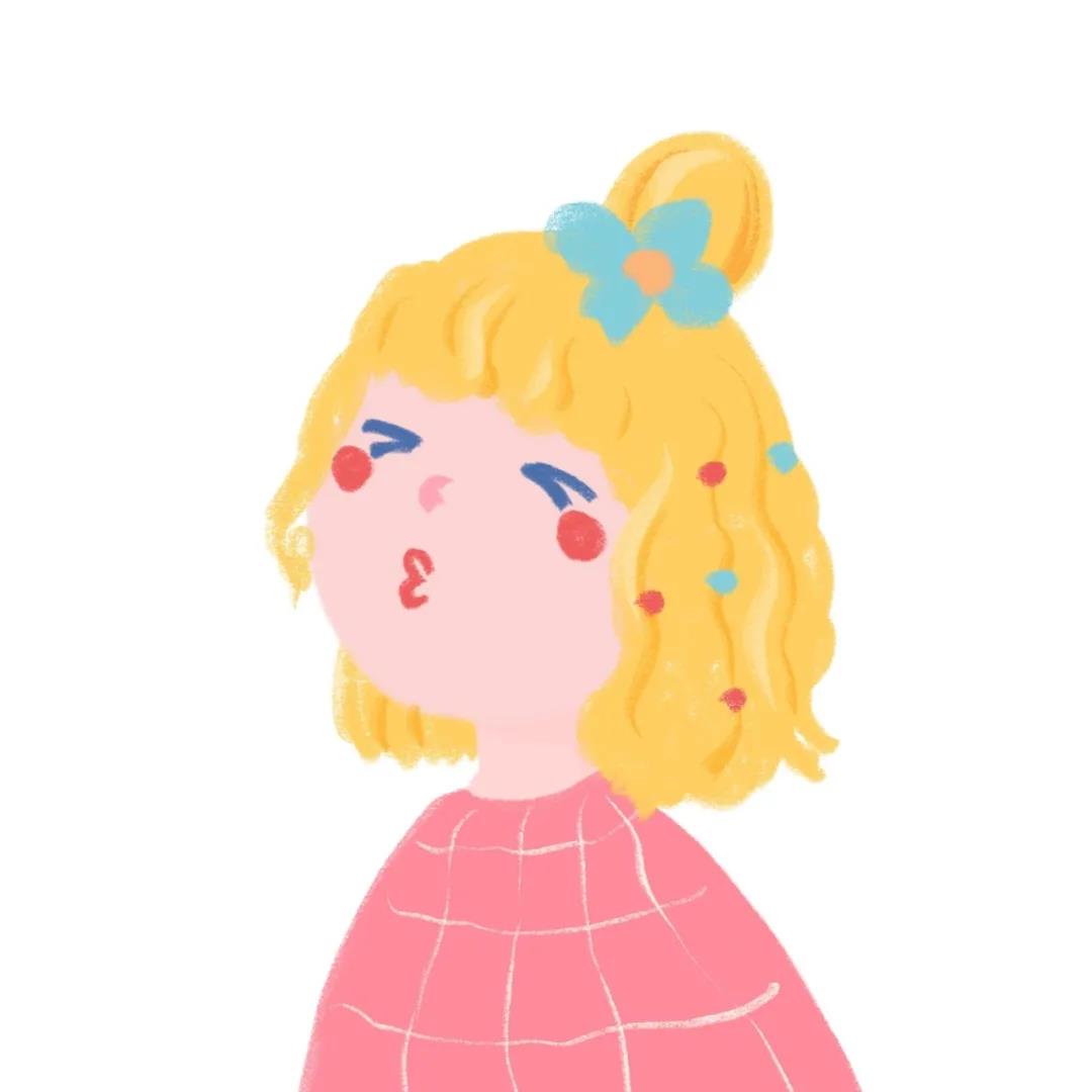 可爱卡通女生手绘简约头像图片大全