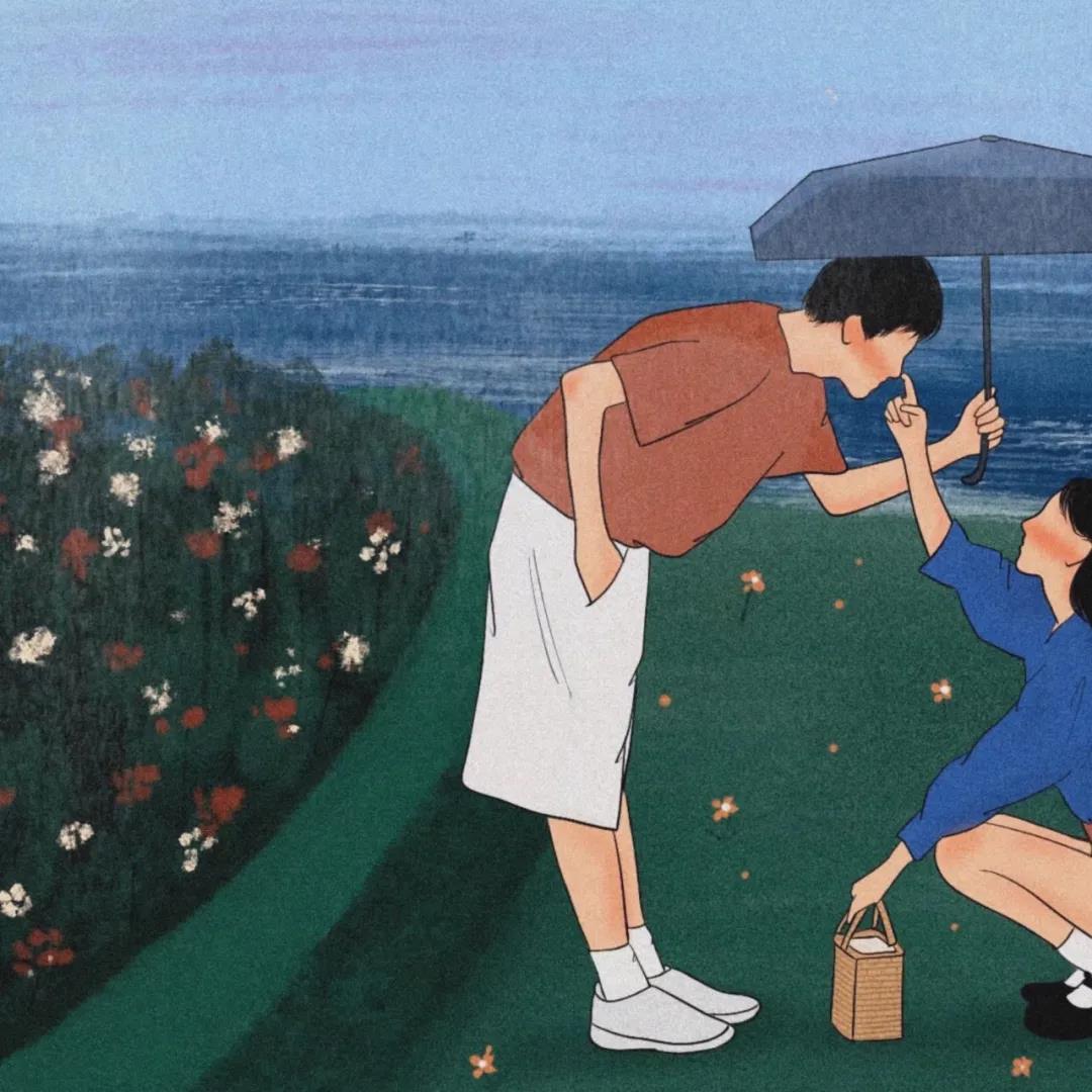 手绘卡通情侣头像图片|好好生活，慢慢遇见