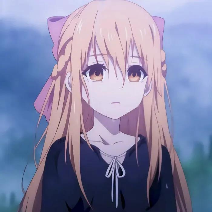 适合秋天的可爱动漫女生头像图片