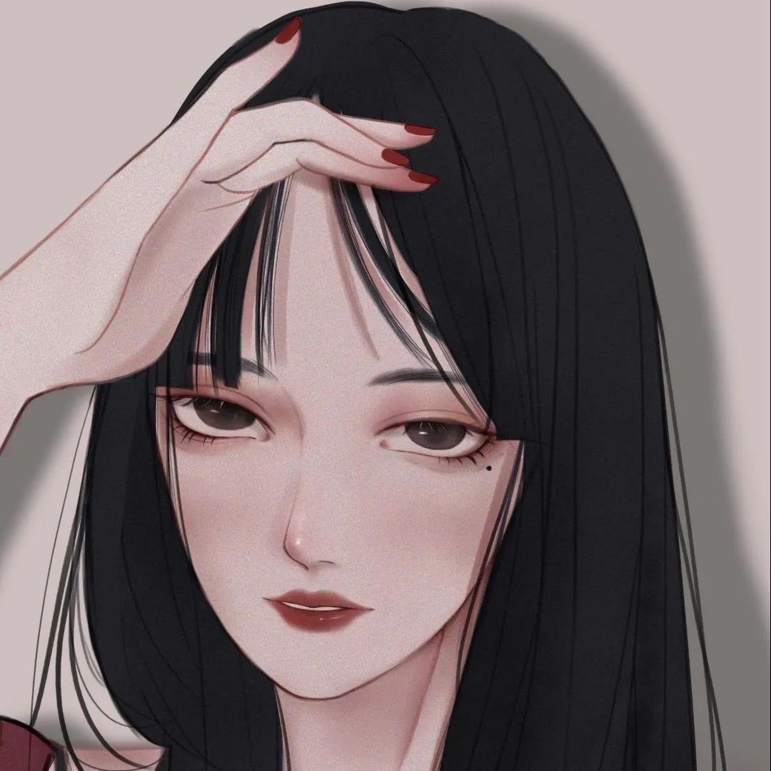 微信精选优质好看的美女手绘头像图片