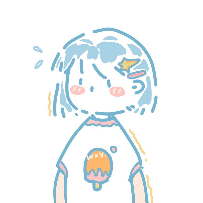 可爱简笔画卡通女生手绘头像图片