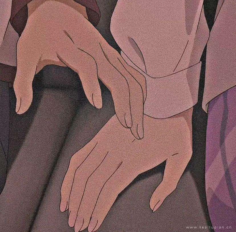 手牵手唯美可爱情侣头像图片