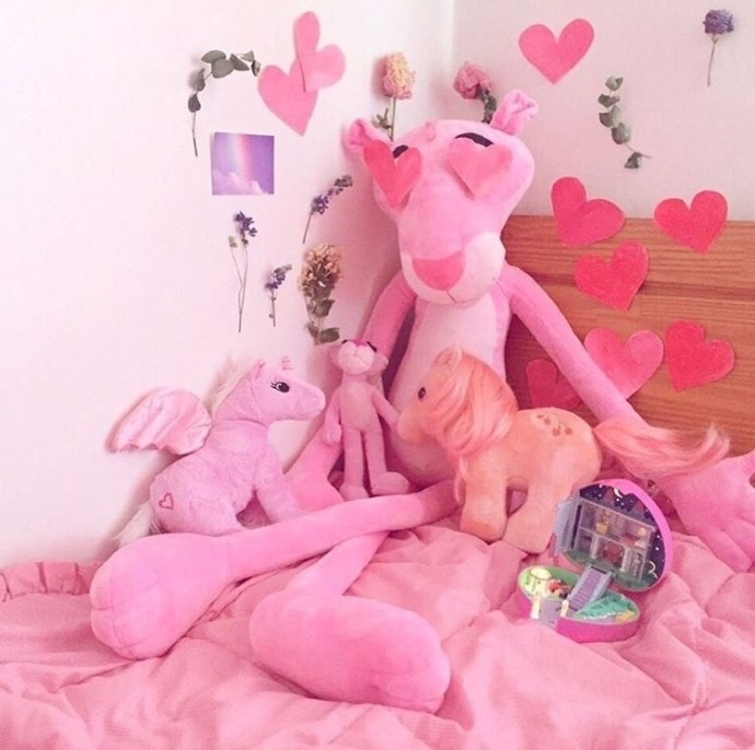 粉红豹布偶玩具唯美图片壁纸