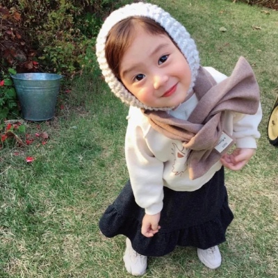 萌爆的可爱小女孩·仗着美貌搞怪的萌娃头像图片