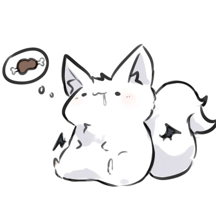 呆萌可爱的小狐狸微信头像