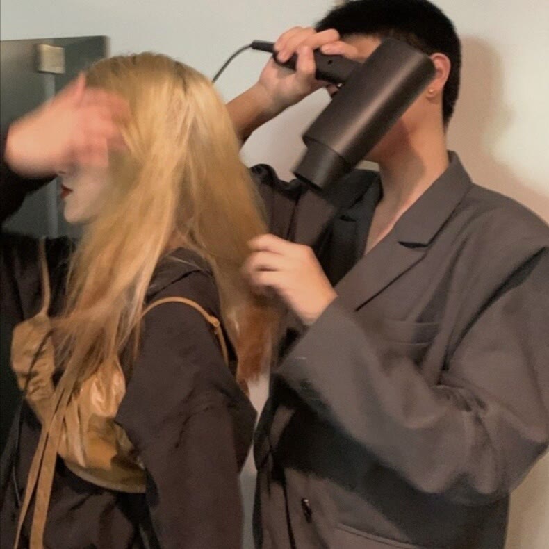 小众风格真人独一无二情侣/韩柒头像图片