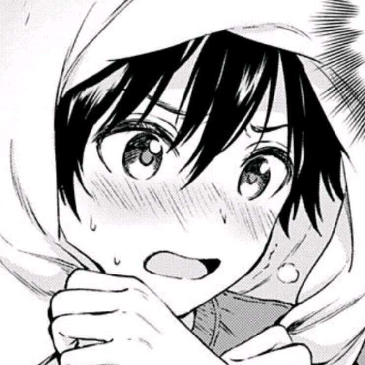 动漫男头_黑白漫画风男生头像图片