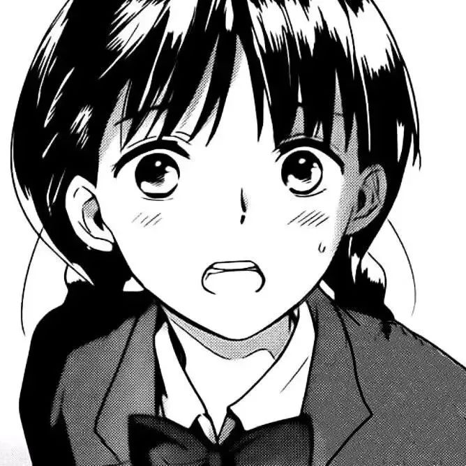 黑白风格卡通女生可爱头像丨请保持心脏振动 因为有人在等你共鸣