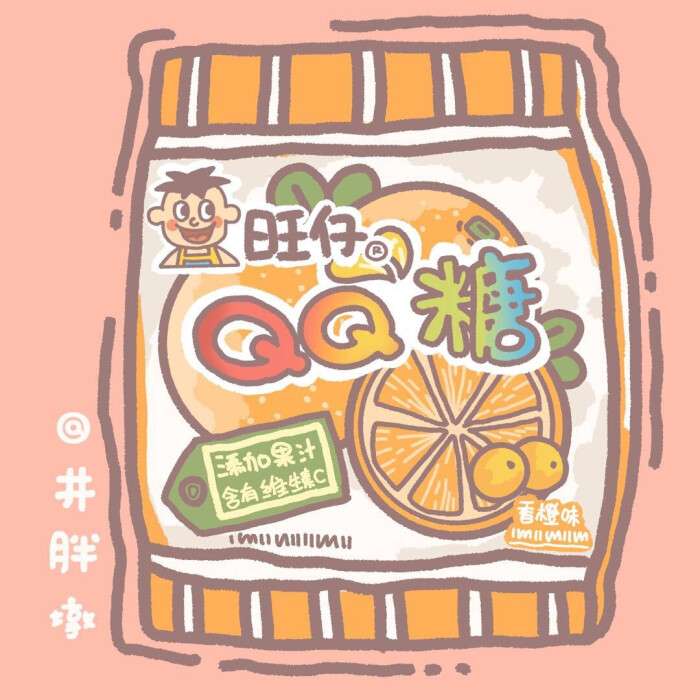 可爱好看的零食包装袋高清头像图片