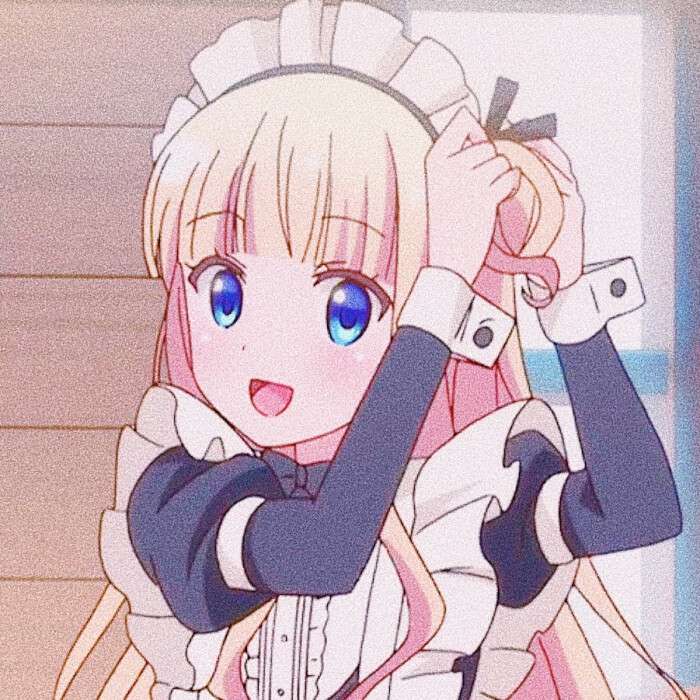 可爱金发女仆多人微信头像图片