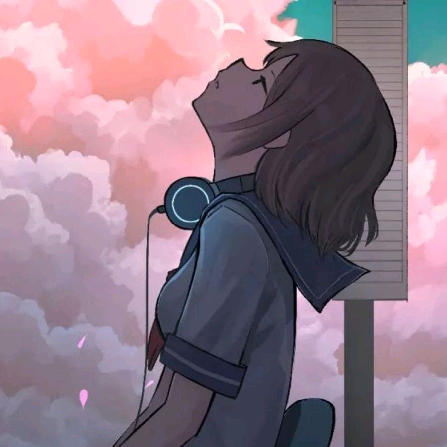 抬头有光的二次元优质女生头像图片