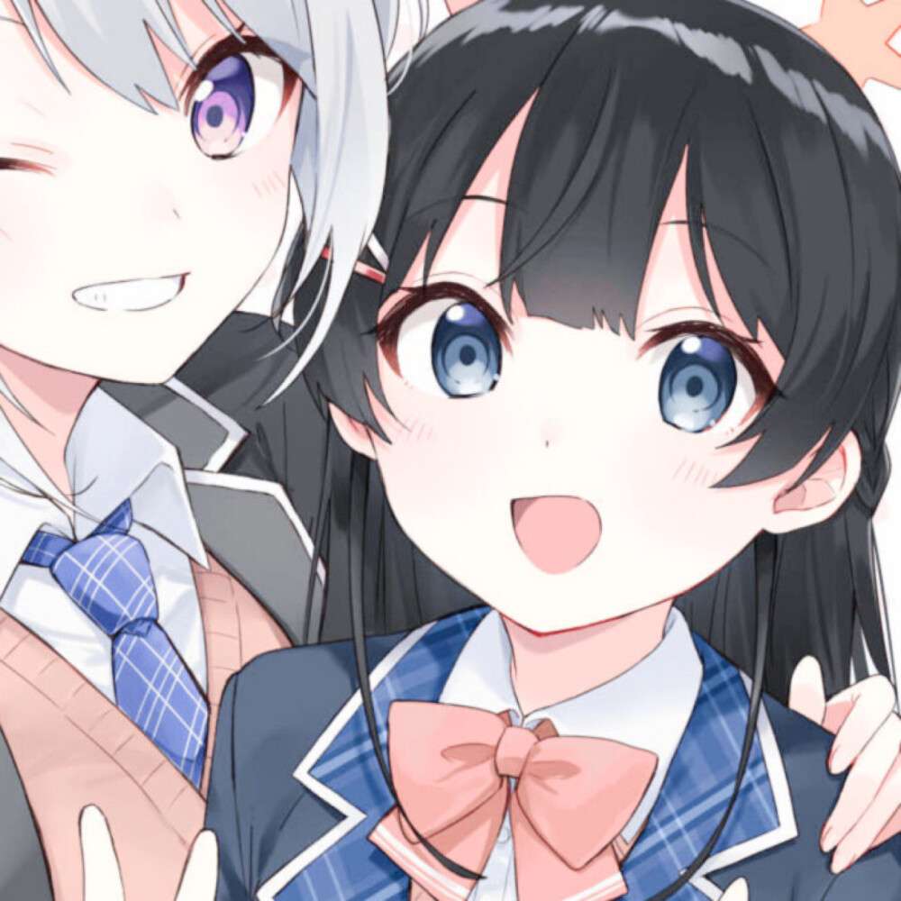 甜美卡通动漫情侣高清头像图片