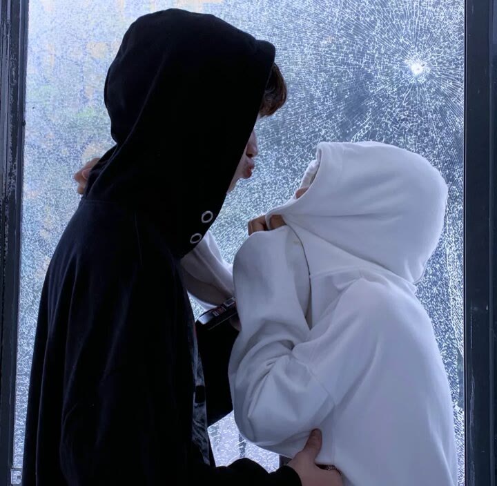 青春唯美超甜真人情侣头像图片