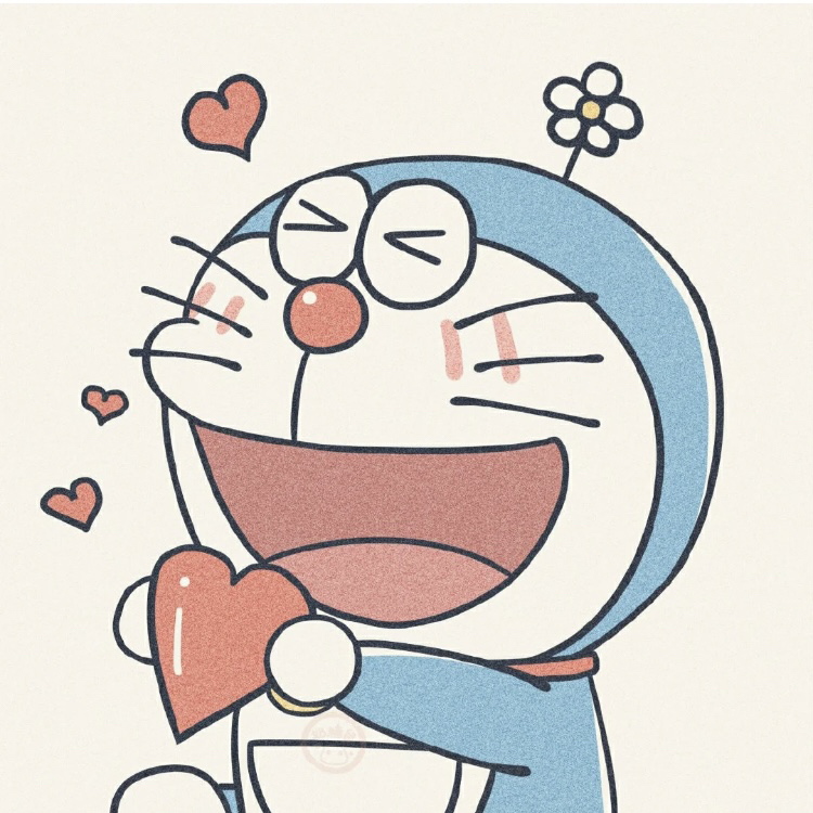 哆啦A梦卡通手绘头像丨所有的缝隙都是光照进来的方向