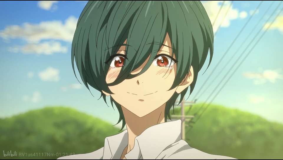 感动欣慰表情的动漫男生女生头像图片